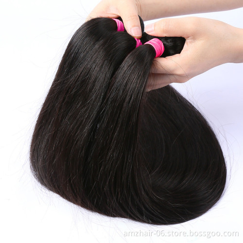 100% Malaysian Straight Long Bundle 28 40 Inch Aligned Human Hair Cheap 10A 11A Grade Double Weft Hair Extension Bundle Vendor